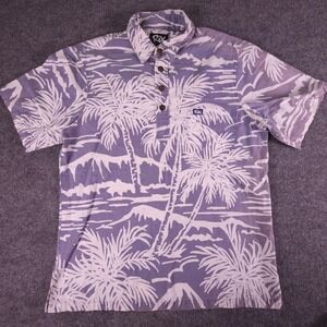 RIX 100% Cotton Hawaiian Button Up Short Sleeve Shirt Men's Size Large Floral